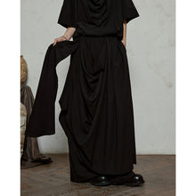 Load image into Gallery viewer, Double-layer Irregular Pleated Retro Skirt Pants
