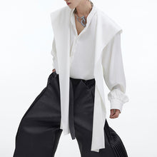 Load image into Gallery viewer, Shawl Hooded Long Sleeve Off Shoulder Shirt
