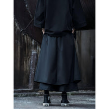 Load image into Gallery viewer, Dark Wide Leg Ninja Retro Culottes

