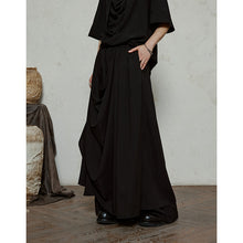 Load image into Gallery viewer, Double-layer Irregular Pleated Retro Skirt Pants

