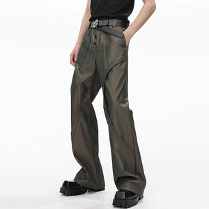 Casual Straight Leg Loose Bootcut Trousers