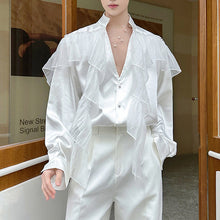 Load image into Gallery viewer, V-neck Long-sleeved Shirt with Ribbon
