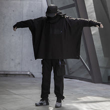 Load image into Gallery viewer, Waterproof Punk Hooded Dark Cape Techwear Jacket

