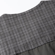 Load image into Gallery viewer, Japanese Retro Patchwork Collarless Shirt
