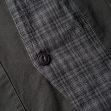 Load image into Gallery viewer, Japanese Retro Patchwork Collarless Shirt
