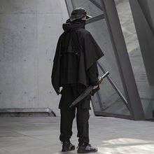 Load image into Gallery viewer, Waterproof Punk Hooded Dark Cape Techwear Jacket
