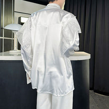 Load image into Gallery viewer, V-neck Long-sleeved Shirt with Ribbon
