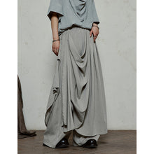 Load image into Gallery viewer, Double-layer Irregular Pleated Retro Skirt Pants
