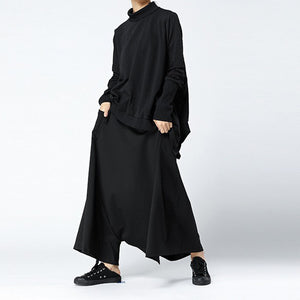 Loose Casual Wide-leg Low-crotch Culottes