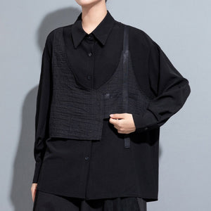 Fake Two-piece Loose Casual Shirt