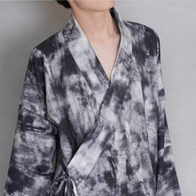 Load image into Gallery viewer, Ink-print Cross-neck Short Cardigan
