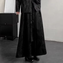 Load image into Gallery viewer, Dark Dragon Pattern Loose-fitting Hanfu Taoist Robe Cardigan Culottes
