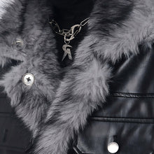Load image into Gallery viewer, Large Fur Collar Warm Reversible Jacket
