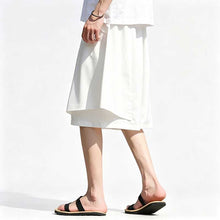 Load image into Gallery viewer, Ice Silk Loose-fitting Faux Two-piece Shorts
