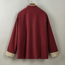 Load image into Gallery viewer, Contrast Trim Frog Button Zen Kimono Jacket
