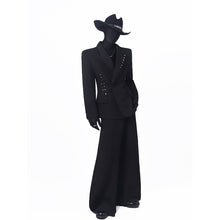 Load image into Gallery viewer, Structured-shoulder Blazer with A Sculptural Silhouette
