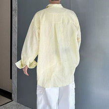 Load image into Gallery viewer, Loose-Fit Striped Collared Shirt
