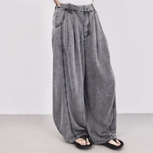 Load image into Gallery viewer, High-waisted Wide-leg Casual Curved Trousers
