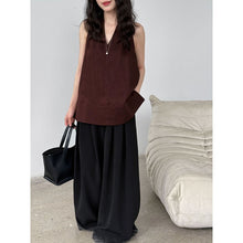 Load image into Gallery viewer, Women's Linen V-Neck Halter Camisole
