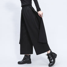Load image into Gallery viewer, Irregular Fake Two Piece Stitching Loose Wide Leg Pants
