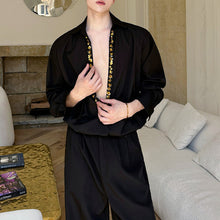 Load image into Gallery viewer, V-neck Sequined Silhouette Shirt
