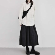 Load image into Gallery viewer, Loose Irregular Button Textured Shirt
