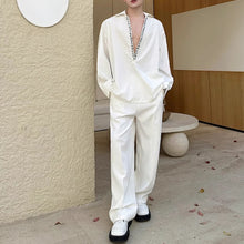 Load image into Gallery viewer, V-neck Sequined Silhouette Shirt
