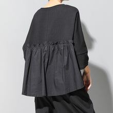 Load image into Gallery viewer, Loose-fitting Patchwork Casual T-shirt
