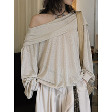 Load image into Gallery viewer, Women's Off-Shoulder Tencel T-Shirt
