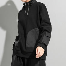 Load image into Gallery viewer, Multi-pocket Pullover Zip-up Sweatshirt
