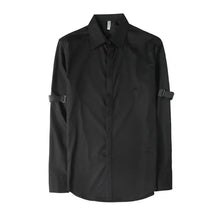 Load image into Gallery viewer, Slim-fit Long-sleeved Casual Shirt with Tapered Peak Collar
