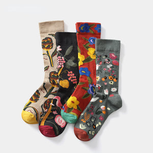 Casual Jacquard Graffiti Socks