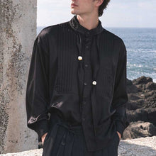 Load image into Gallery viewer, French Retro Accordion Pleated Shirt
