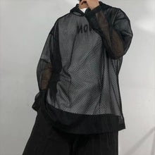 Load image into Gallery viewer, Loose-Fit Mesh Cutout Hoodie
