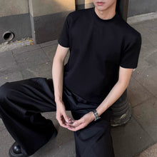 Load image into Gallery viewer, Solid Color Shoulder Pad Slim Fit T-shirt
