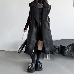 Winter Retro Lapel Plus Velvet Thickened Vest