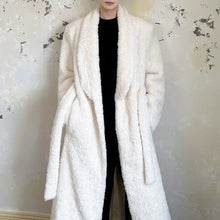 Load image into Gallery viewer, Long Lapel Warm Wool Coat
