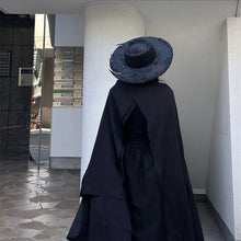 Load image into Gallery viewer, Dark Cape Two-way Wear Irregular Cape Skirt
