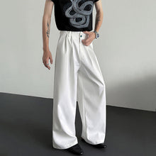 Load image into Gallery viewer, Wide-leg Jewel-embellished Draped Suit Trousers
