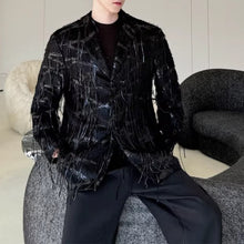 Load image into Gallery viewer, Retro Tassel Casual Suit Jacket

