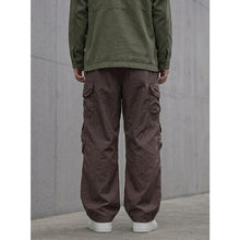Load image into Gallery viewer, Japanese Loose Multi-pocket Straight-leg Cuffed Cargo Pants
