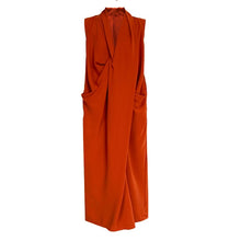 Load image into Gallery viewer, V-neck Sleeveless Twist-waist Dress

