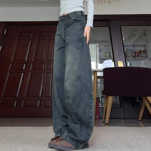Wide-leg Retro Loose Slim Scimitar Pants