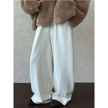 Load image into Gallery viewer, High-waisted Elasticated Casual Straight Trousers

