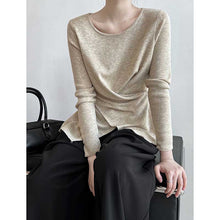 Load image into Gallery viewer, Irregular Hem Cross-over Knit Sweater
