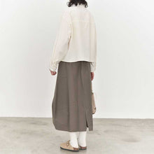 Load image into Gallery viewer, Japanese Asymmetrical Retro Striped Color-blocked Shirt
