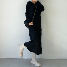 Load image into Gallery viewer, Round Neck A-line Loose Long Skirt
