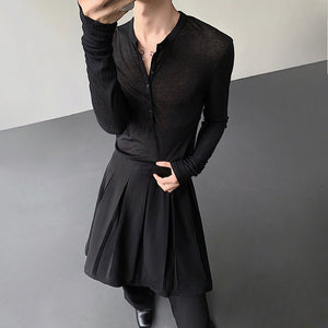 Slim Fit See-through Bottoming Shirt