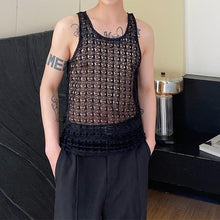 Load image into Gallery viewer, Chain Link U-neck Cutout Sleeveless Vest

