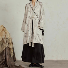 Load image into Gallery viewer, Textured Ink-dyed Mid-length Coat
